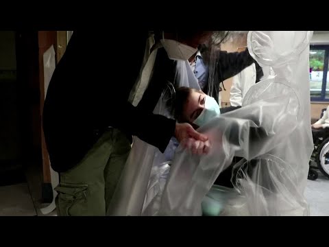 Children in Rome hospital feel warmth of hugs again