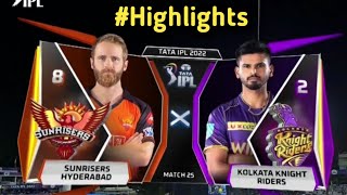 Sunrisers Hyderabad vs Kolkata Knight Riders, 25th Match #kkrvssrh #highlight #iplhighlight
