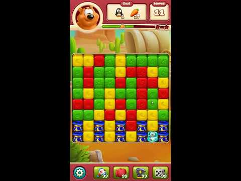 Toon Blast Level 8121 - NO BOOSTERS 🐻🐺🐱 | SKILLGAMING ✔️