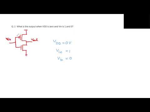 Interview Question series for VLSI Industry, Part - 22 # Inverter Vout when there is no supply.