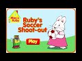 Max And Ruby Ruby S Soccer Shootout Old Flash Games