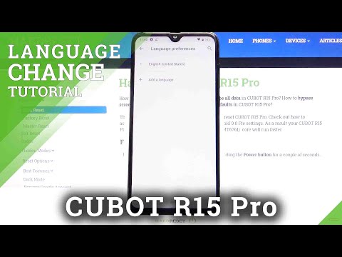 How to Change System Language on CUBOT R15 Pro – List of Languages
