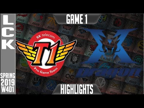 SKT vs KZ Highlights Game 1 | LCK Spring 2019 Week 4 Day 1 | SK Telecom T1 vs King-Zone DragonX G1