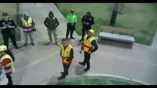 Probando el Dron de Patrullaje Aéreo - Previo a Iniciar la Ruta de Patrullaje, Vecinos y Policía