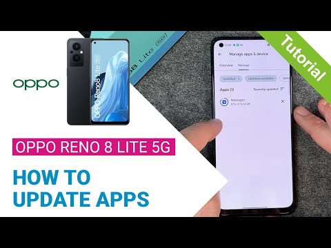 OPPO Reno8 Lite 5G - How to update the apps • 📱 • 👨🏼‍💻 • 🔄 • Tutorial