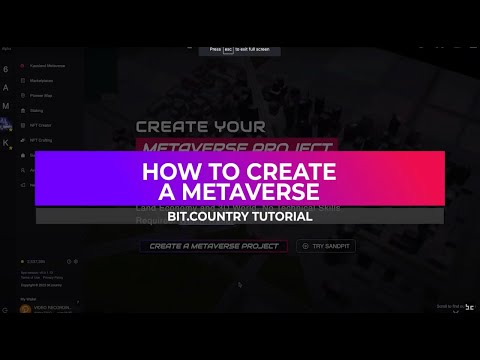 Bit.Country Tutorial - How to Create a Metaverse
