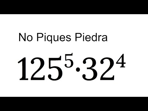 PRODUCTO DE POTENCIAS DIFERENTE POTENCIA Y BASE. Matemáticas Básicas