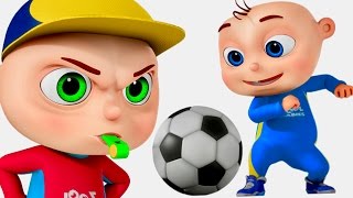 Zool Babies Playing Soccer | Five Little Babies Series | Cartoon Animation For Children