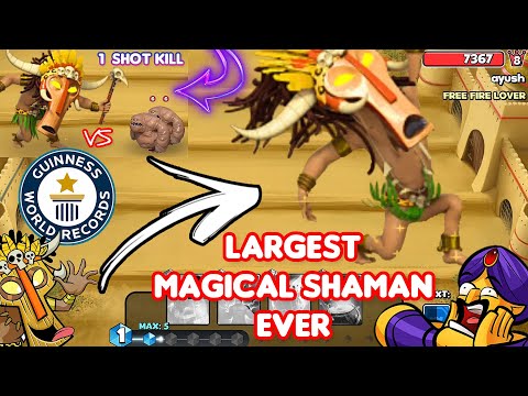 Castle Crush 💥 World Record 🔥 LARGEST SHAMAN EVER 🔥 Real Game - No Friendly 💥 Guinness World Record