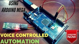 Voice Controlled Automation Using ARDUINO MEGA (HC06 Bluetooth Module)
