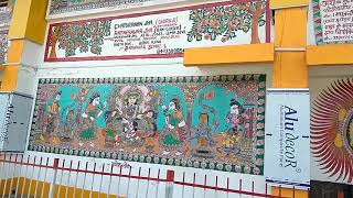 preview picture of video 'Mithila Paintings at Madhubani Railway Station'