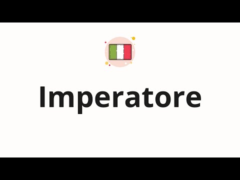 How to pronounce Imperatore