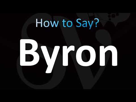 How to Pronounce Byron (Correctly!)