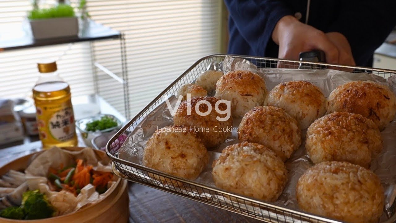 Air Fryer Grilled Rice Balls｜Heart Strawberry Sandwich｜Koji Karaage｜Bento Making Vlog    