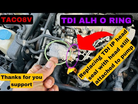 How to change a head seal on a diesel injection pump n/a and tdi at your own risk