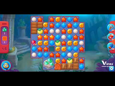 Fishdom. 8891 hard level no boosters and diamonds. 13 moves
