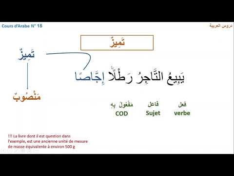 Cours d'Arabe N° 15: تَمِيزٌ (Tamiiz)