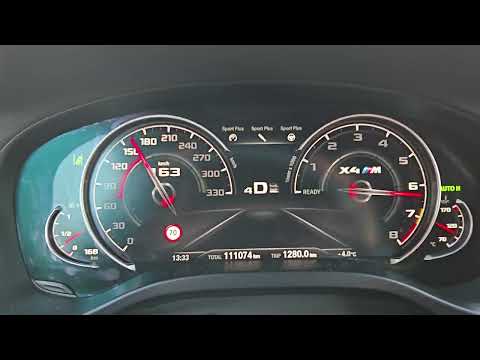 BMW G02 X4M acceleration 0-220 km/h