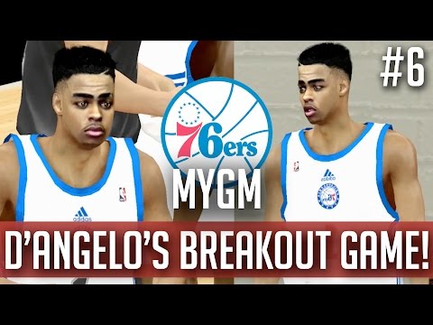 NBA 2k15 Philadelphia 76ers MyGM Ep.6 - D'Angelo's Breakout Summer League Game - NBA 2k16 Rosters