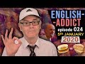 English Addict Live Lesson Sunday 5th January 2020 Work Words Fraud Intention Fast Food