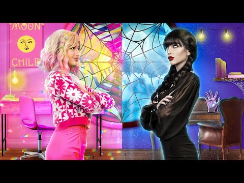 Tranformação do Quarto de Wandinha Addams e Enid!