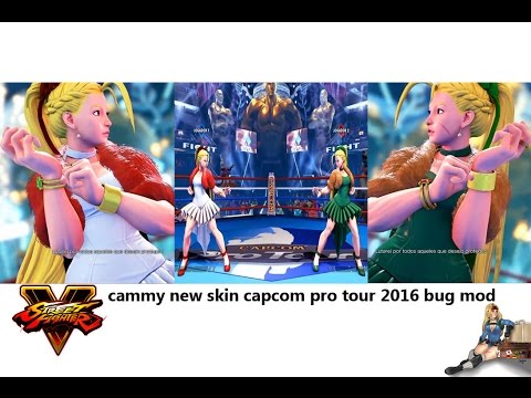 Street Fighter 5  cammy new skin capcom pro tour 2016 costume dlc BUG MODS
