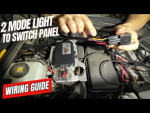 HOW TO Wire a 2 Mode Light To Your Switch Panel - Auxbeam + Nilight