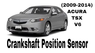 ( 2009 - 2014)Acura TSX V6 Crankshaft Position Sensor