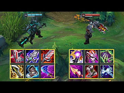 AD MORDEKAISER vs AP MORDERKAISER - League of Legends