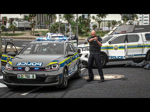 GTA 5 Mzansi edition With Real Life Police Cars & Realistic graphics - The Shop Heist