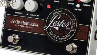 Video thumbnail for Electro Harmonix Lester K & Lester G Rotary / Leslie Speaker Emulator Pedal Demo by StompboxTV