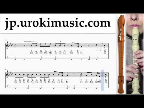 リコーダーの吹き方(バロック) Katy Perry - Never Really Over 運指表 um-i-n799