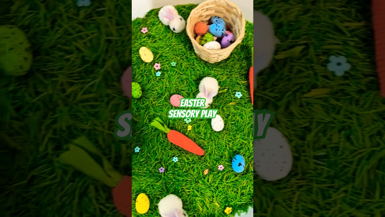 Easter Sensory Bin for Toddlers! Fun Spring Activity! #shorts