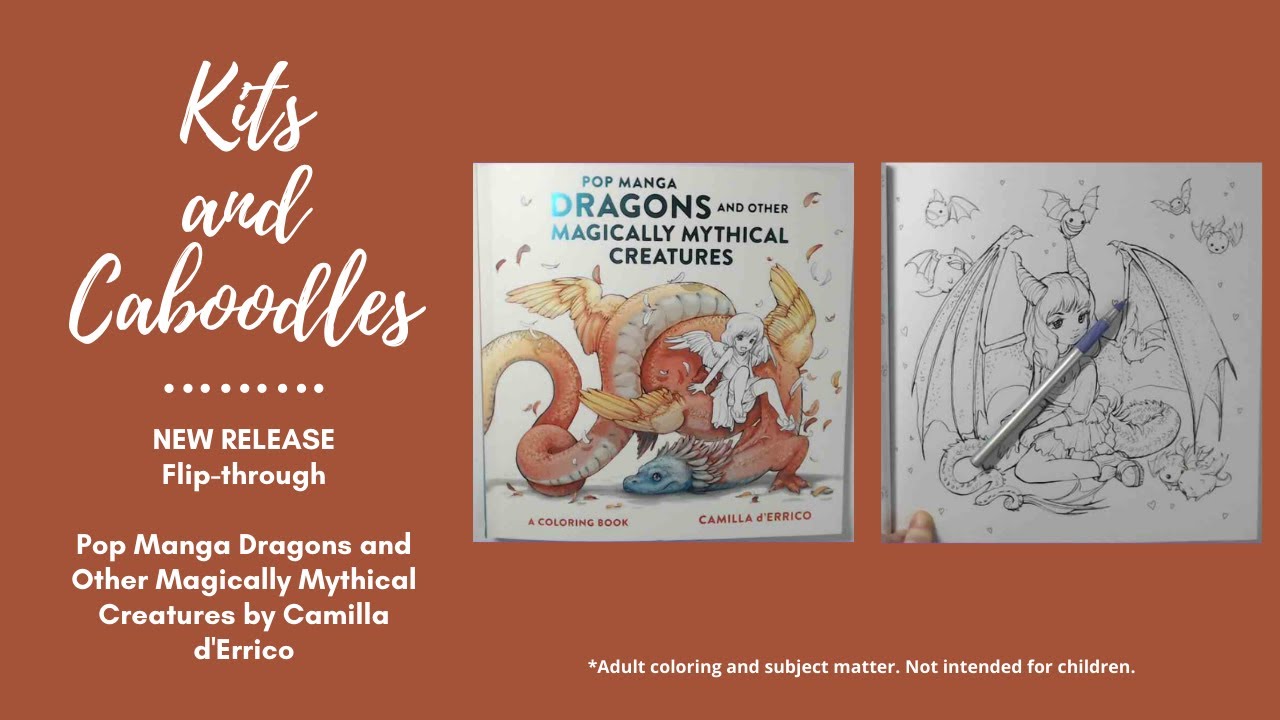 NEW RELEASE Flip-through Pop Manga Dragons & Other Magically Mythical Creatures by Camilla d'Errico