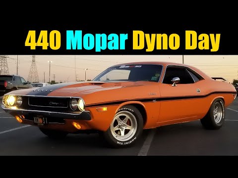 STOCK 440 Challenger RT Dyno Day | 440 Mopar Big Block Dyno |