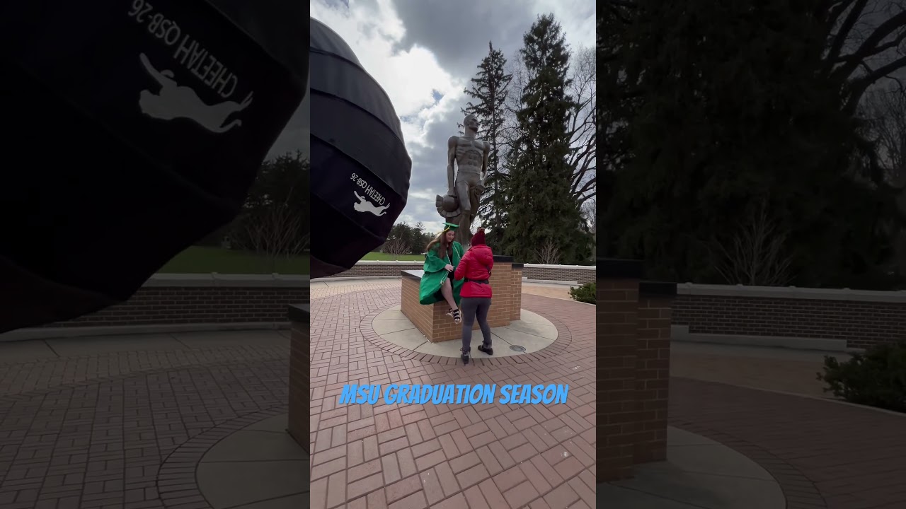 MSU graduation photography on campus #msugraduates
