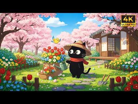 Garden of Calm 🌼 Calm Lofi Vibes for Study Time | Lofi 4K