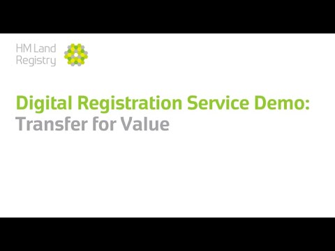 Digital Registration Service Demo: Transfer for Value