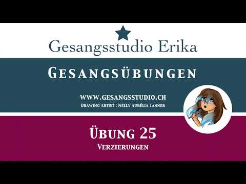 Singen lernen : Warm up : Singing Exercises : Gesangsübungen : Übung 25 : Verzierungen : Vibrato