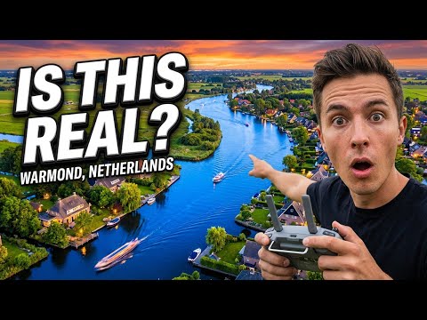Aerial Tour of Warmond ´t Joppe, Netherlands: Breathtaking Drone Footage 4K