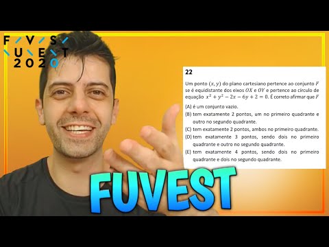 FUVEST 2020 - Q22 Mat - A point (x, y) on the Cartesian plane belongs to the