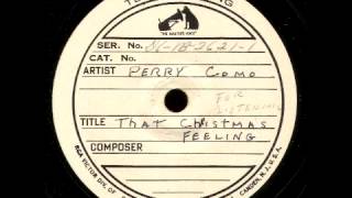 Perry Como Christmas Test Pressings 1946