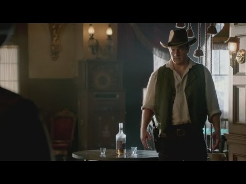 Castle 7x07 "Once Upon a Time in the West" (HQ/cc) Castle Gun Showdown Beckett Saves Him