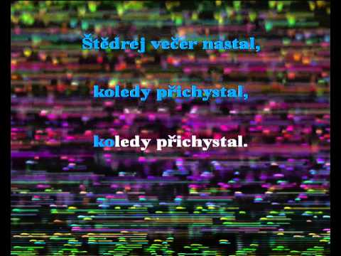 Štedrej večer - Vánoční koleda - karaoke