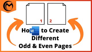 How to Create Different Odd and Even Page Numbers