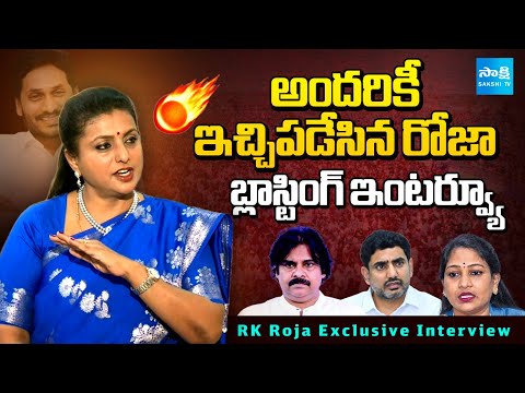 RK Roja Exclusive Interview | Chandrababu | Pawan Kalyan | Nara Lokesh | Sakshi TV Straight Talk