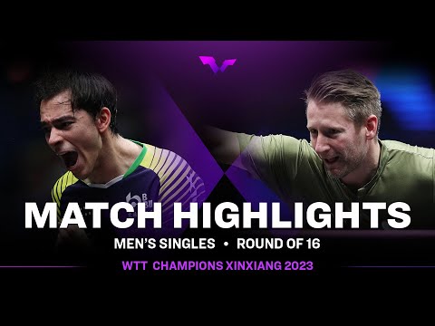 Hugo Calderano vs Ruwen Filus | MS R16 | WTT Champions Xinxiang 2023