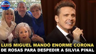 Luis Miguel mandó enorme corona de rosas para despedir a Silvia Pinal