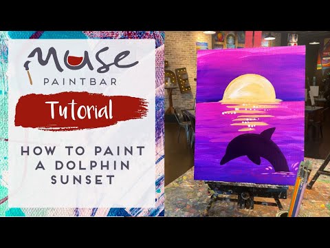Tutorial: How to Paint a Dolphin Sunset