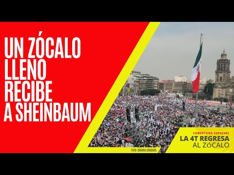 #Análisis ¬ Un Zócalo lleno recibe a Sheinbaum para celebrar 7 años de la 4T